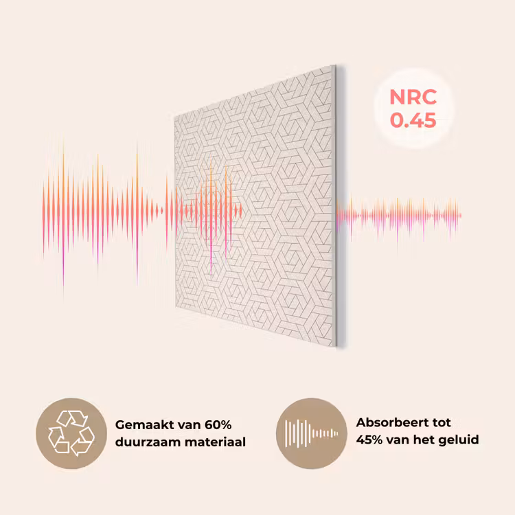 Patroon - Beige - Lijnen - Bruin PET vilt klein 837 -USP_NL
