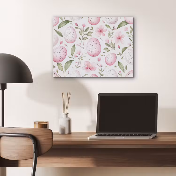Patroon - Eieren - Roze - Pasen PET vilt klein -sfeer5