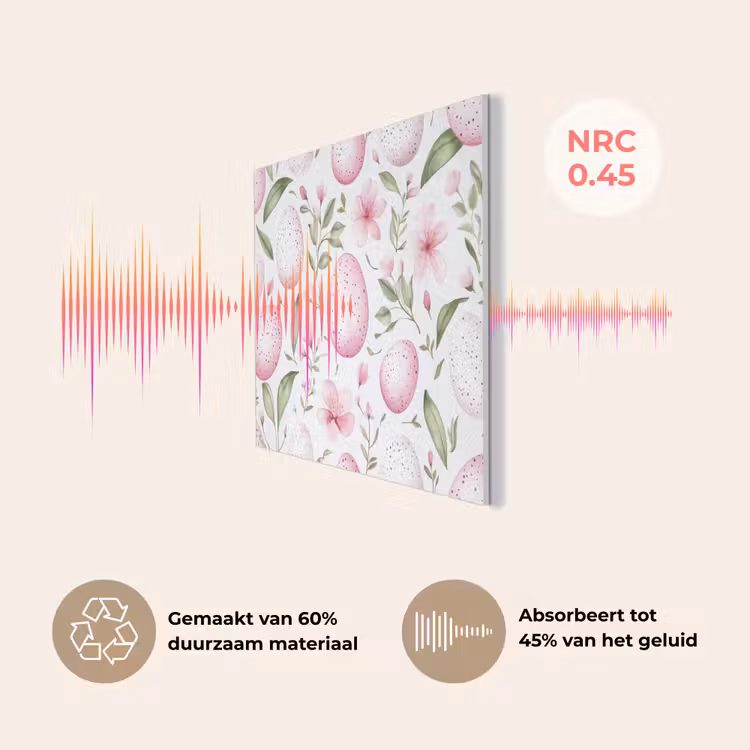 Patroon - Eieren - Roze - Pasen PET vilt klein -USP_NL