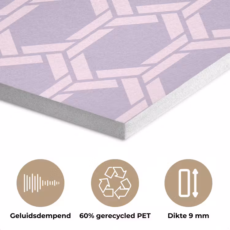 Patroon - Roze - Paars PET vilt klein 837 -closeup_NL