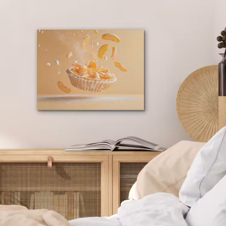 Peach - Eten - Taart - Oranje PET vilt klein -sfeer3