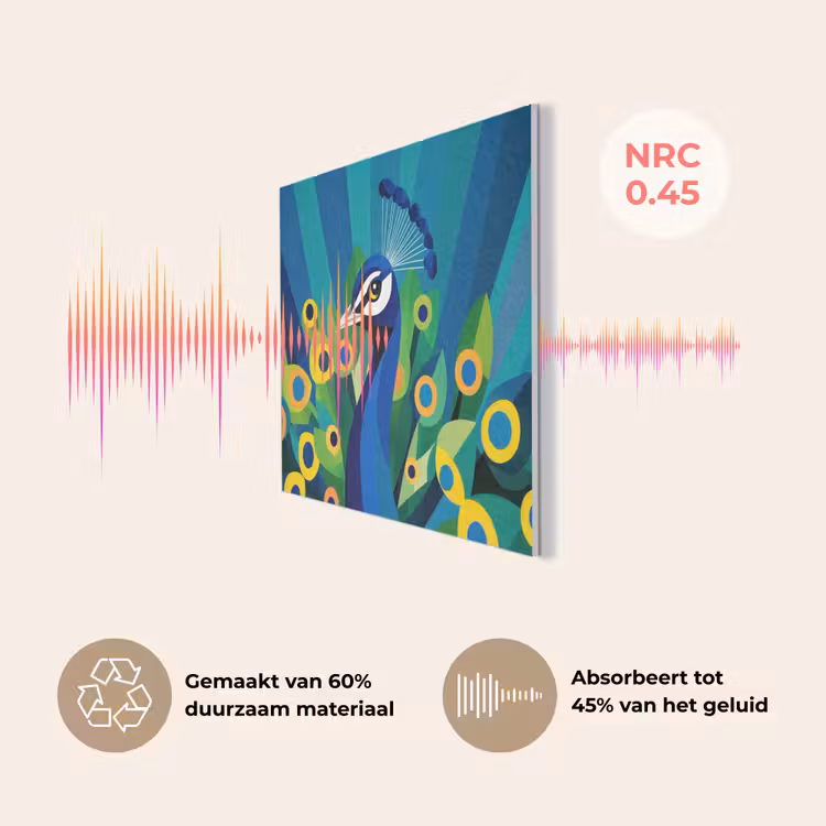 Pauw - Cirkels - Blauw PET vilt klein -USP_NL