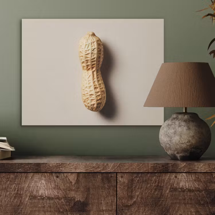 Pinda - Ruw - Beige PET vilt klein -sfeer2