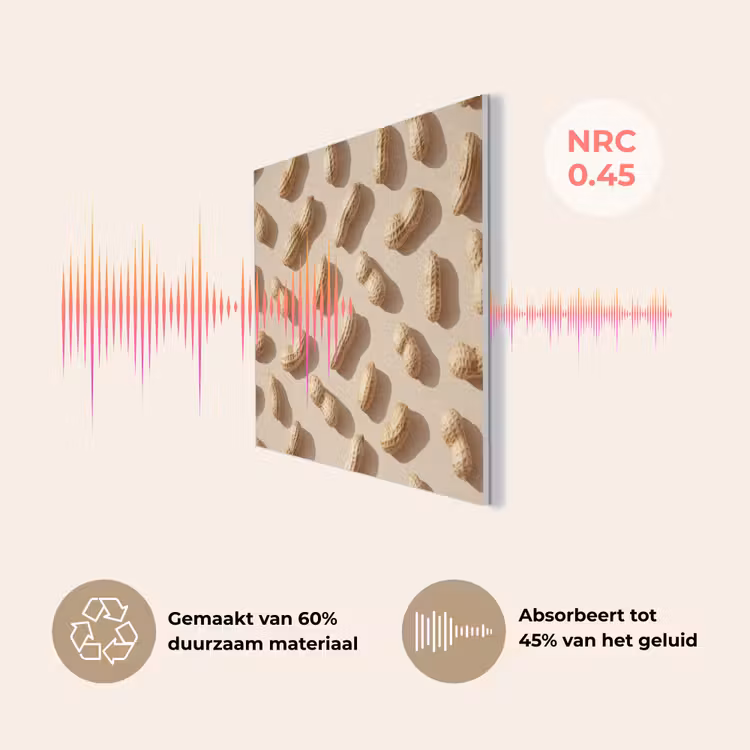 Pinda's - Patroon - Beige PET vilt klein -USP_NL