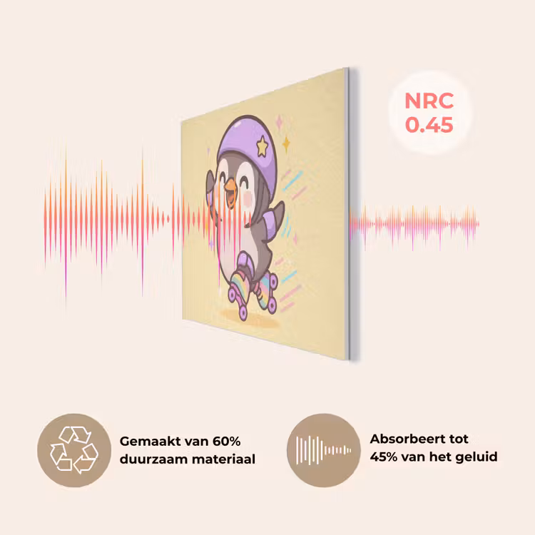 Pinguïn - Rolschaatsen - Geel - Energiek PET vilt klein -USP_NL