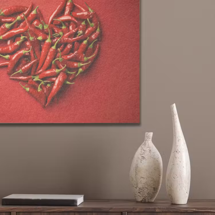 Pepers - Rood - Hart PET vilt klein -sfeer6_closeup