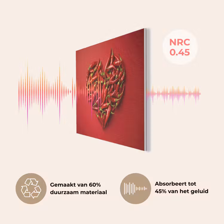 Pepers - Rood - Hart PET vilt klein -USP_NL