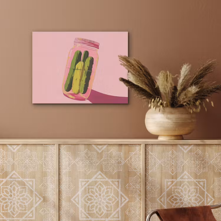 Augurken - Pot - Schaduw - Roze PET vilt klein -sfeer4