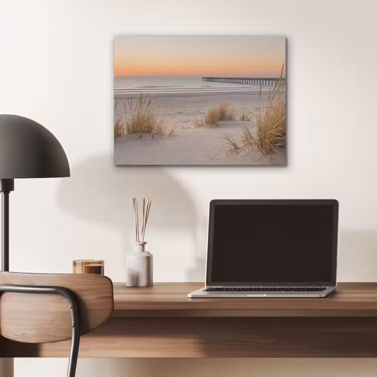 Pier - Zonsondergang - Strand PET vilt klein -sfeer5