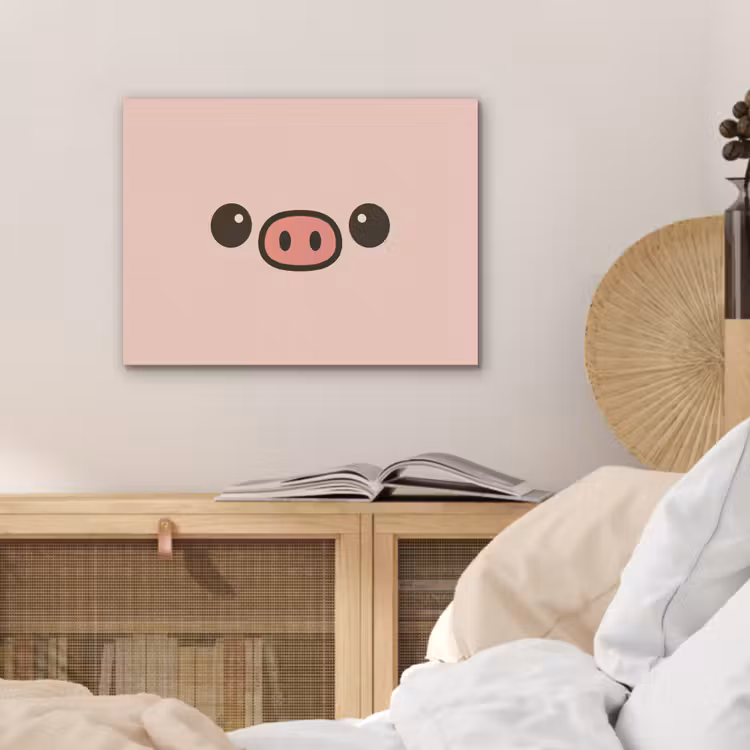 Varken - Roze - Minimalistisch PET vilt klein -sfeer3