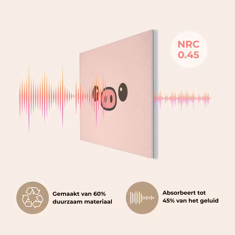 Varken - Roze - Minimalistisch PET vilt klein -USP_NL