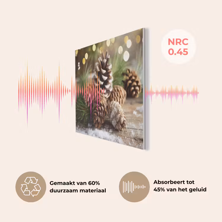 Dennenappels - Kerstsfeer - Bruin - Groen PET vilt klein -USP_NL