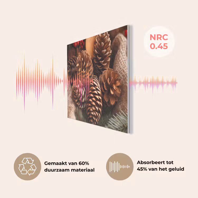 Dennenappels - Boom - Winter - Natuur - Bruin PET vilt klein -USP_NL