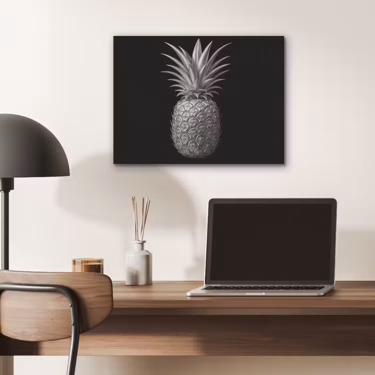 Ananas - Gedetailleerd - Bladeren PET vilt klein -sfeer5