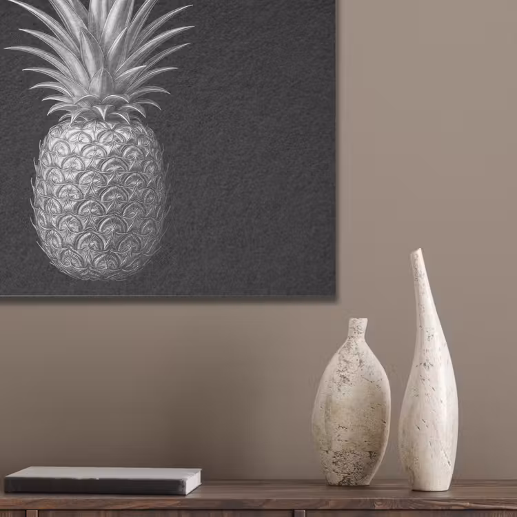 Ananas - Gedetailleerd - Bladeren PET vilt klein -sfeer6_closeup