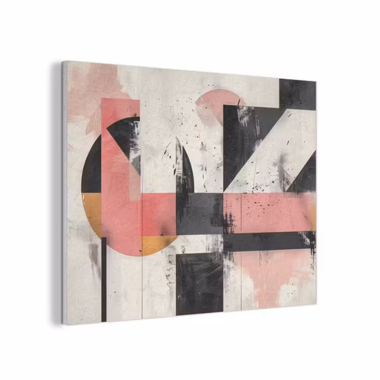 Roze - Abstract - Aesthetic - Modern - Vormen PET vilt klein -3d