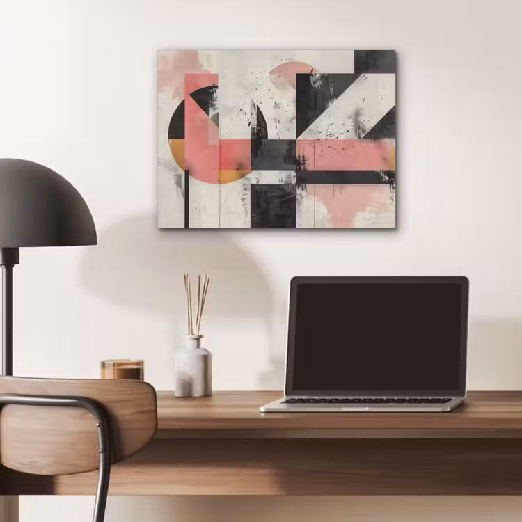 Roze - Abstract - Aesthetic - Modern - Vormen PET vilt klein -sfeer5