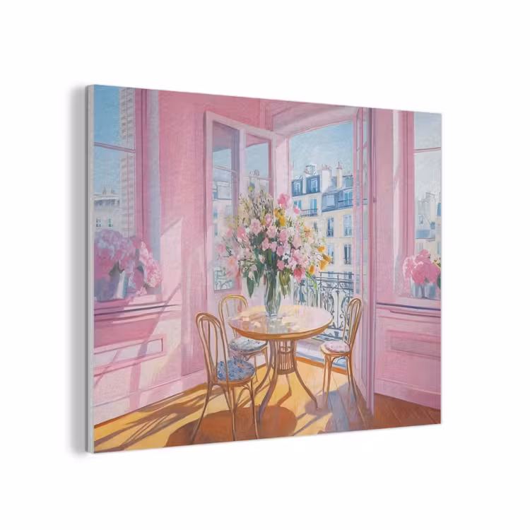 Pink - City - Bloemen PET vilt klein -3d