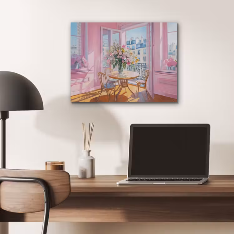 Pink - City - Bloemen PET vilt klein -sfeer5
