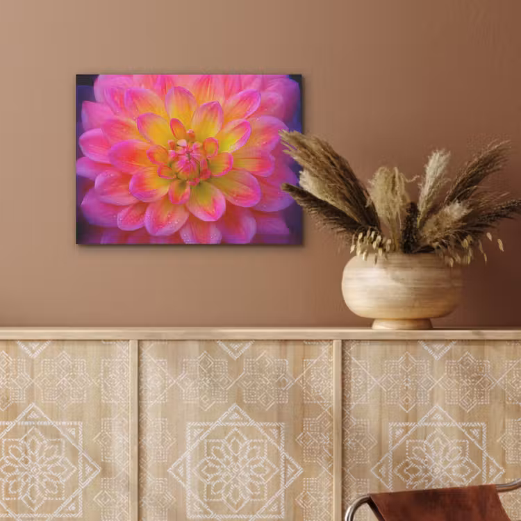 Roze - Dahlia - Kleurrijk PET vilt klein -sfeer4