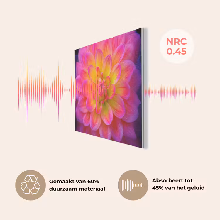 Roze - Dahlia - Kleurrijk PET vilt klein -USP_NL
