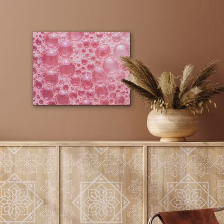 Roze - Schuim - Bubbels PET vilt klein -sfeer4