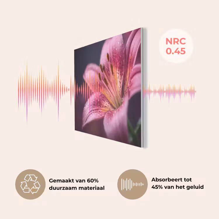 Roze - lelie - Dauwdruppels PET vilt klein -USP_NL