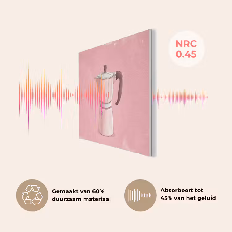 Roze - Mokkapot - Illustratie - Koffie PET vilt klein -USP_NL