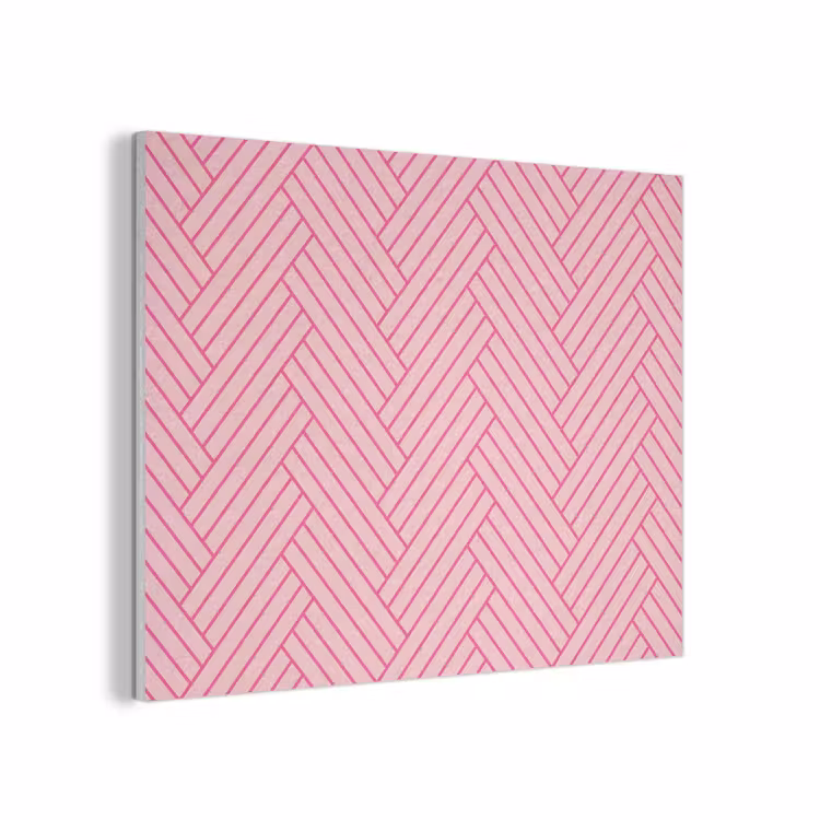 Roze - Patroon - Lijnen PET vilt klein 837 -3d