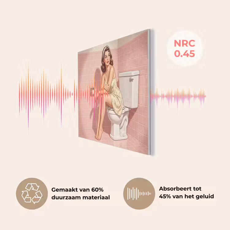 Roze - Retro - Vrouw PET vilt klein -USP_NL