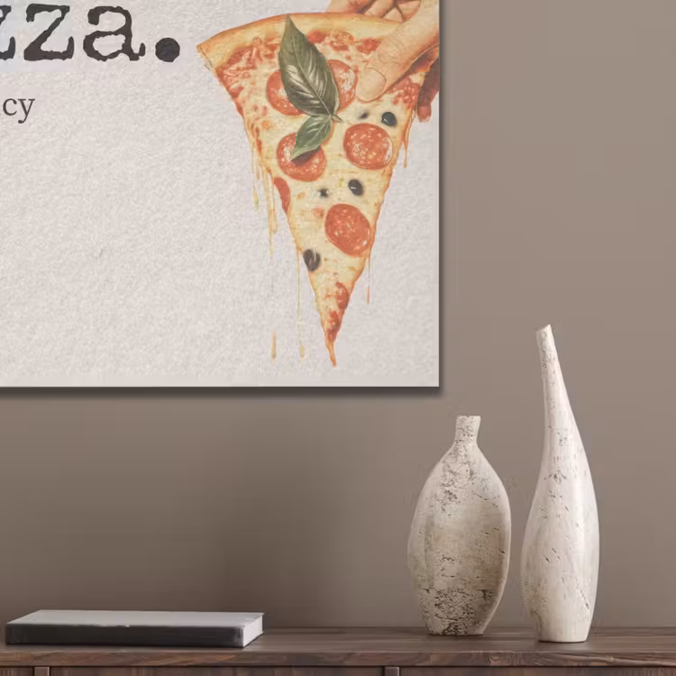 Pizza - Kaas - Pepperoni PET vilt klein -sfeer6_closeup