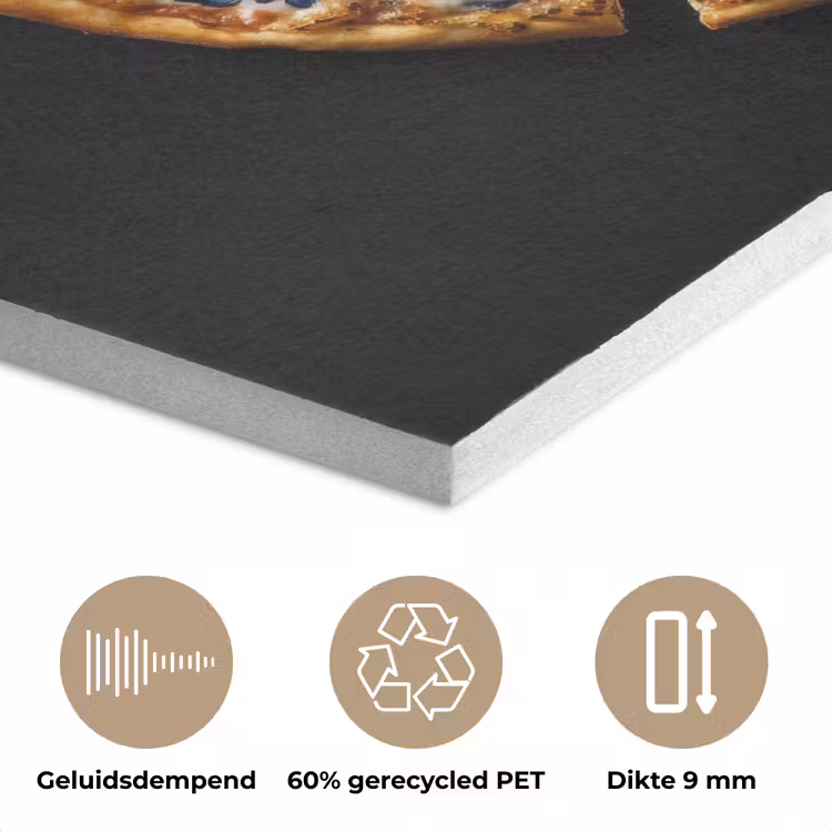 Pizza - Eten - Delftsblauw PET vilt klein -closeup_NL