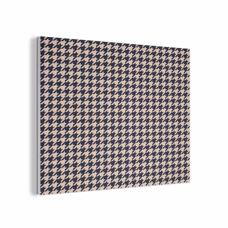 Plaid - Patroon - Ruit - Donkerblauw PET vilt klein 837 -3d