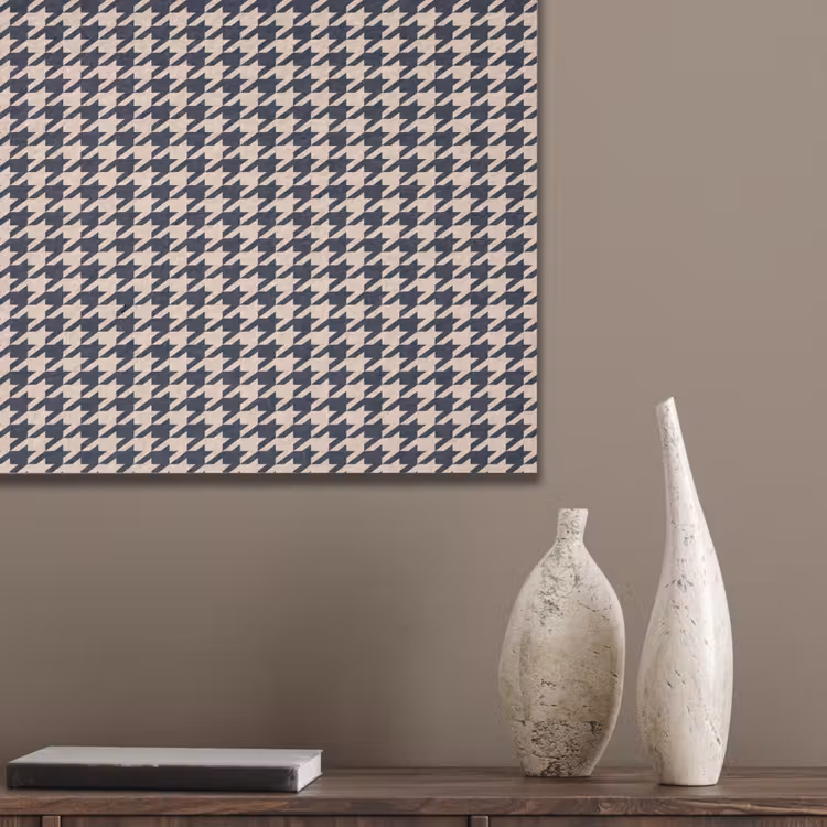 Plaid - Patroon - Ruit - Donkerblauw PET vilt klein 837 -sfeer6_closeup