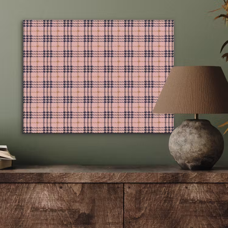 Plaid - Patroon - Schotse - Roze PET vilt klein 837 -sfeer2