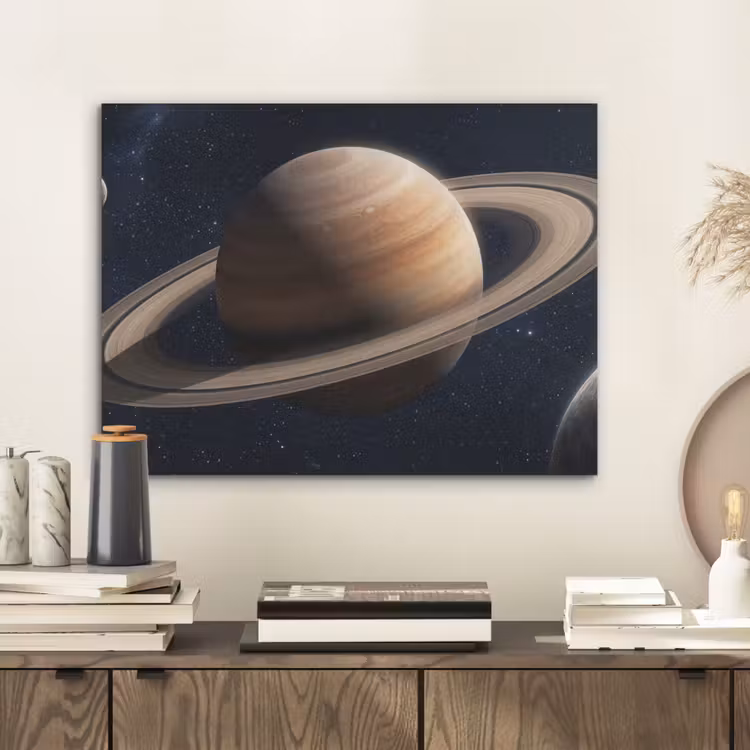 Planeten - Saturnus - Ruimte PET vilt klein -sfeer1