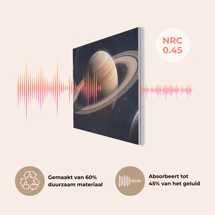 Planeten - Saturnus - Ruimte PET vilt klein -USP_NL