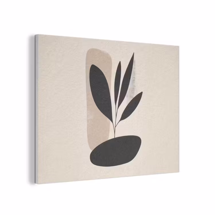 Plant - Beige - Japandi PET vilt klein -3d