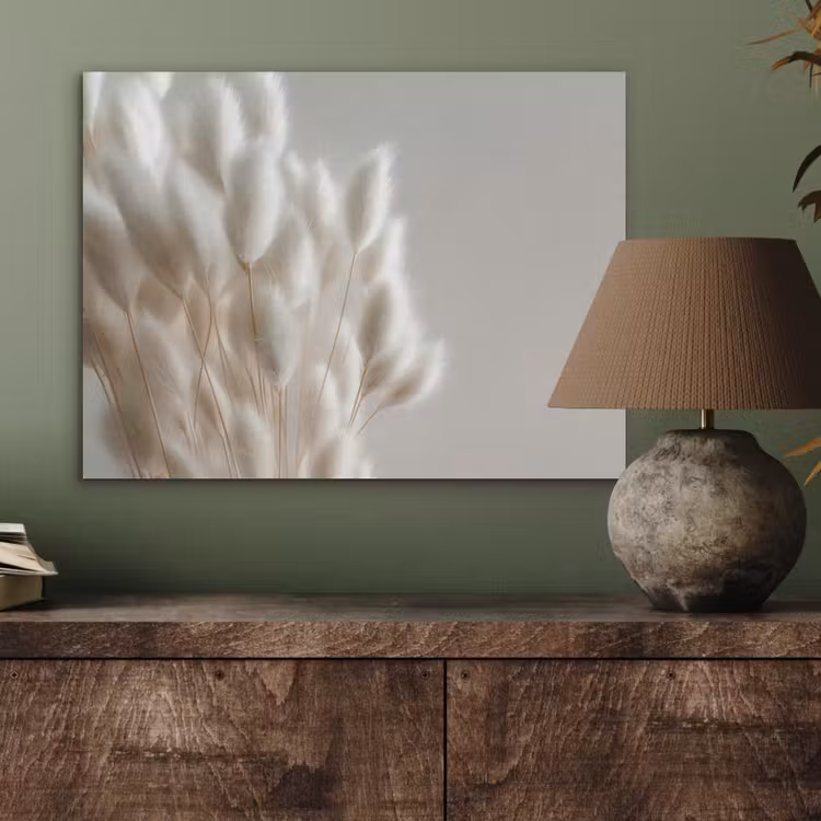 Pluimen - Beige - Minimalistisch PET vilt klein -sfeer2