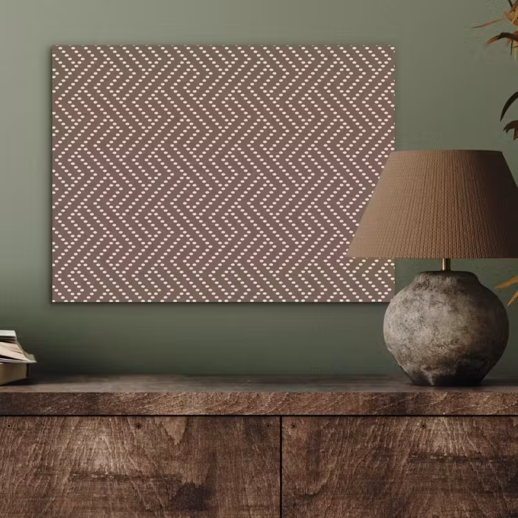 Stippen - Bruin - Beige - Patroon PET vilt klein 837 -sfeer2