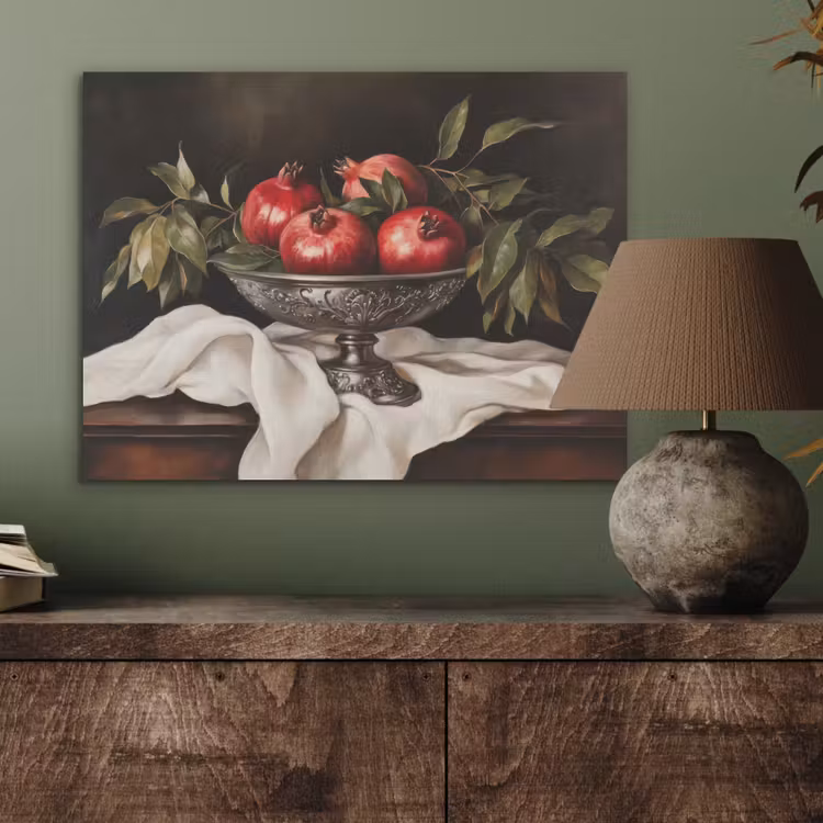 Granaatappels - Klassiek - Vintage PET vilt klein -sfeer2