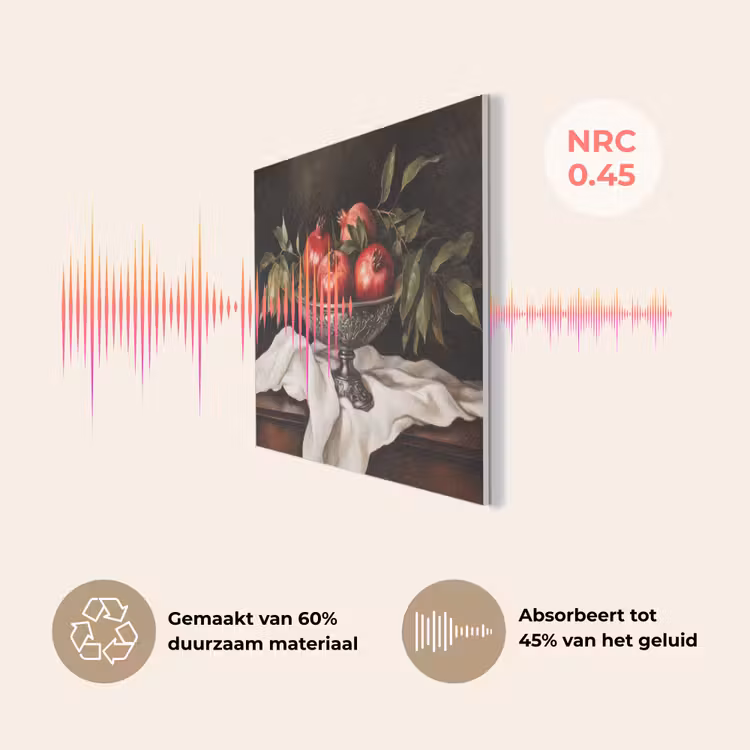 Granaatappels - Klassiek - Vintage PET vilt klein -USP_NL