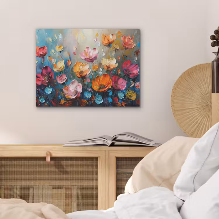 Klaprozen - Bloemen - Kunst - Botanisch PET vilt klein -sfeer3
