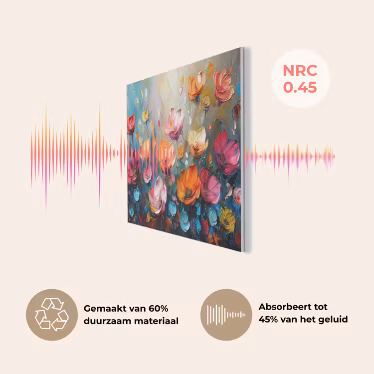Klaprozen - Bloemen - Kunst - Botanisch PET vilt klein -USP_NL