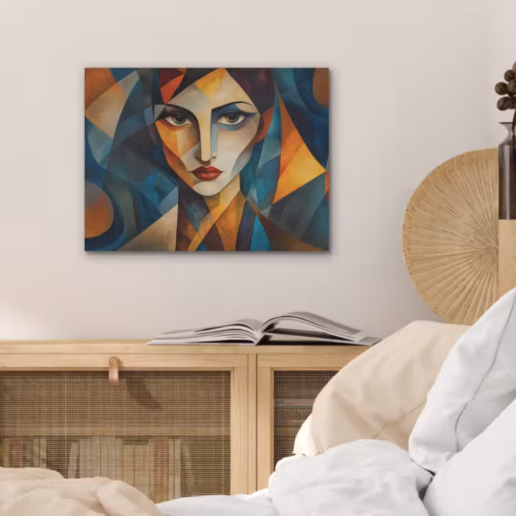 Portret - Abstract - Vormen PET vilt klein -sfeer3