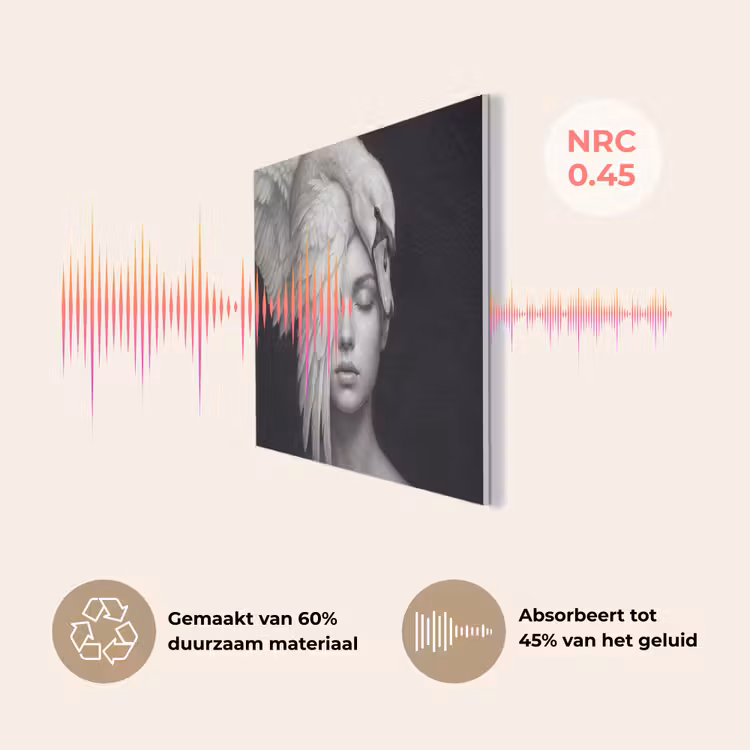 Portret - Zwaan - Zwart - Wit PET vilt klein -USP_NL