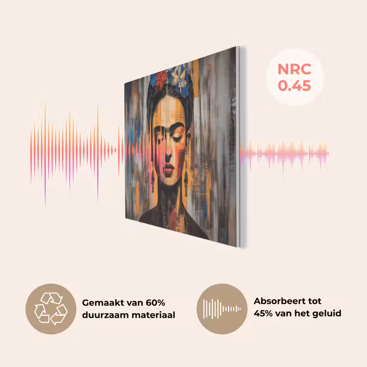 Portret - Vrouw - Bloemen PET vilt klein -USP_NL