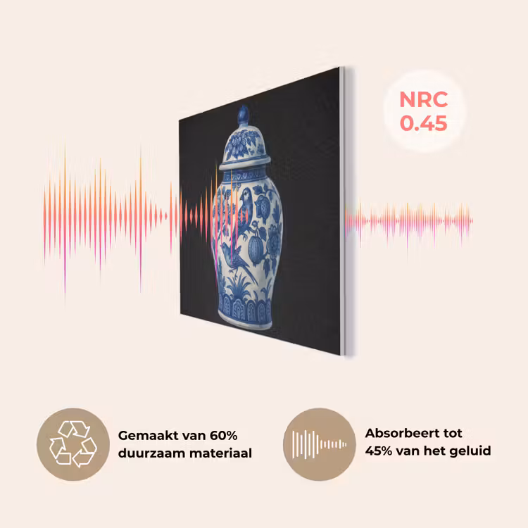 Pot - Delfts Blauw - Bloemen PET vilt klein -USP_NL