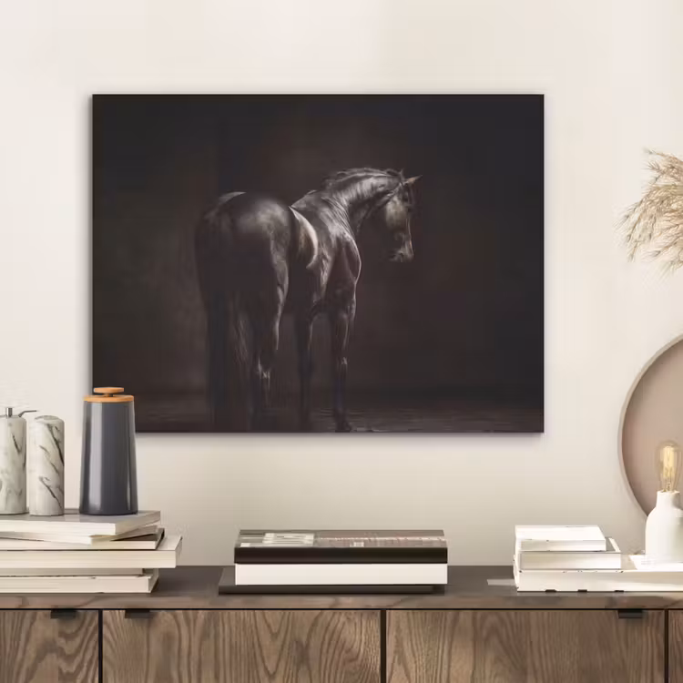 Krachtig - Paard - Donker PET vilt klein -sfeer1