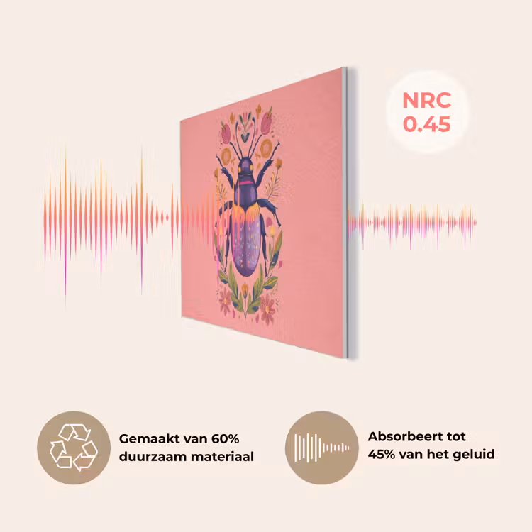 Paars - Kever - Stipjes - Bloemen PET vilt klein -USP_NL